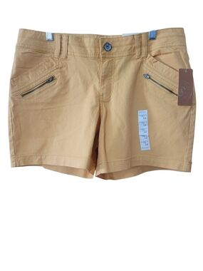 Sonoma Yellow Zip Pocket Jean Shorts